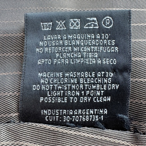 VINTAGE AKIABARA Velvet Corduroy Tailored Blazer XS Brown One Button Notch Lapel - Picture 14 of 15